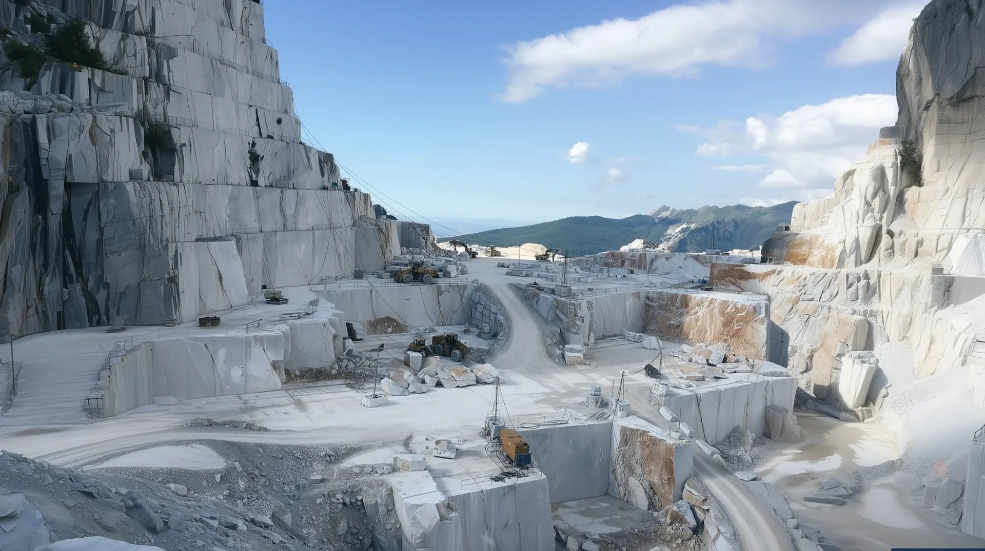 Cava di marmo italiana: blocchi di pietra naturale selezionati da Marmareos